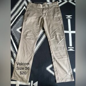 Nice Volcom khakis! Only worn once.